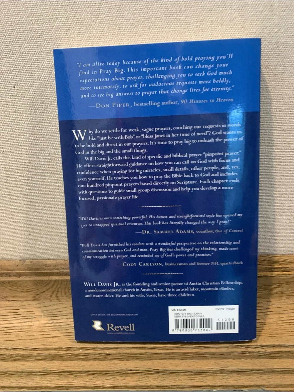 Pray Big by Will Davis Jr. — Blue Inspirational Book